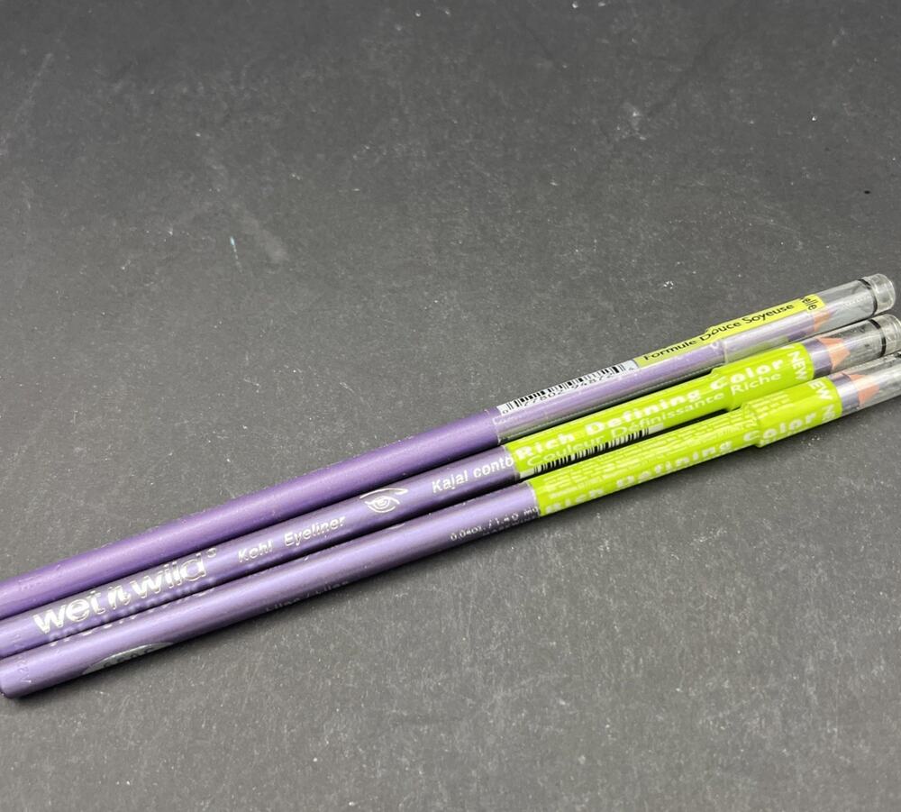 (3) Wet N’ Wild 650C Icon Kohl Eyeliner Lilac Purple RARE HTF DISCONTINUED